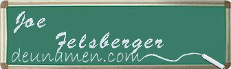 Joe Felsberger Visitenkarte